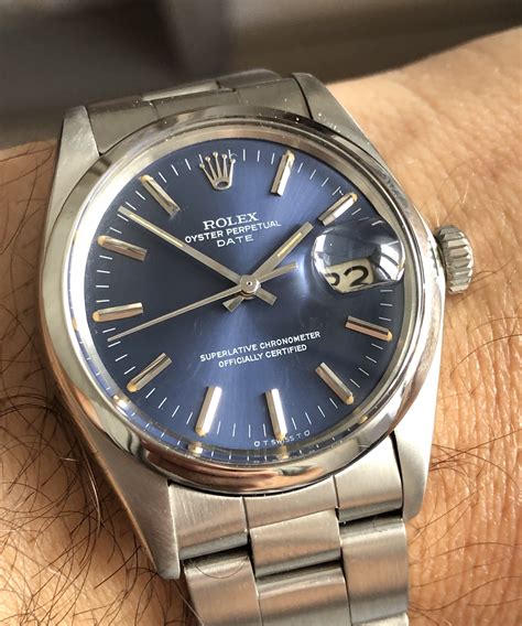 rolex oyster perpetual date blue face|rolex oyster date value.